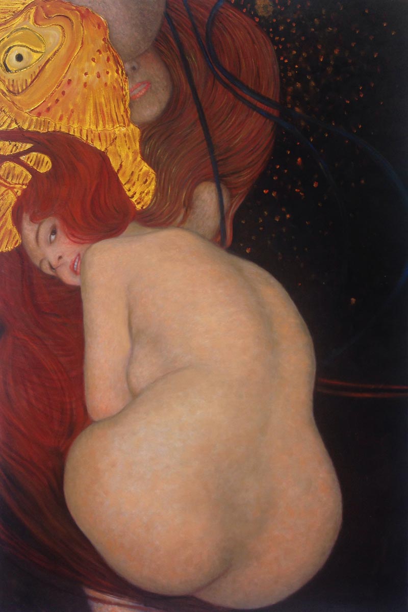 Gold Fish (Luxury Line) - Gustav Klimt Paintings